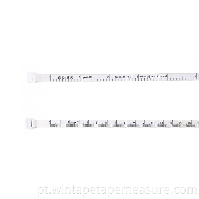 Fita de circunferência de diâmetro externo de árvore de 2m / 79 polegadas de marca fita métrica de madeira ferramentas de medição de circunferência de plástico com logotipo